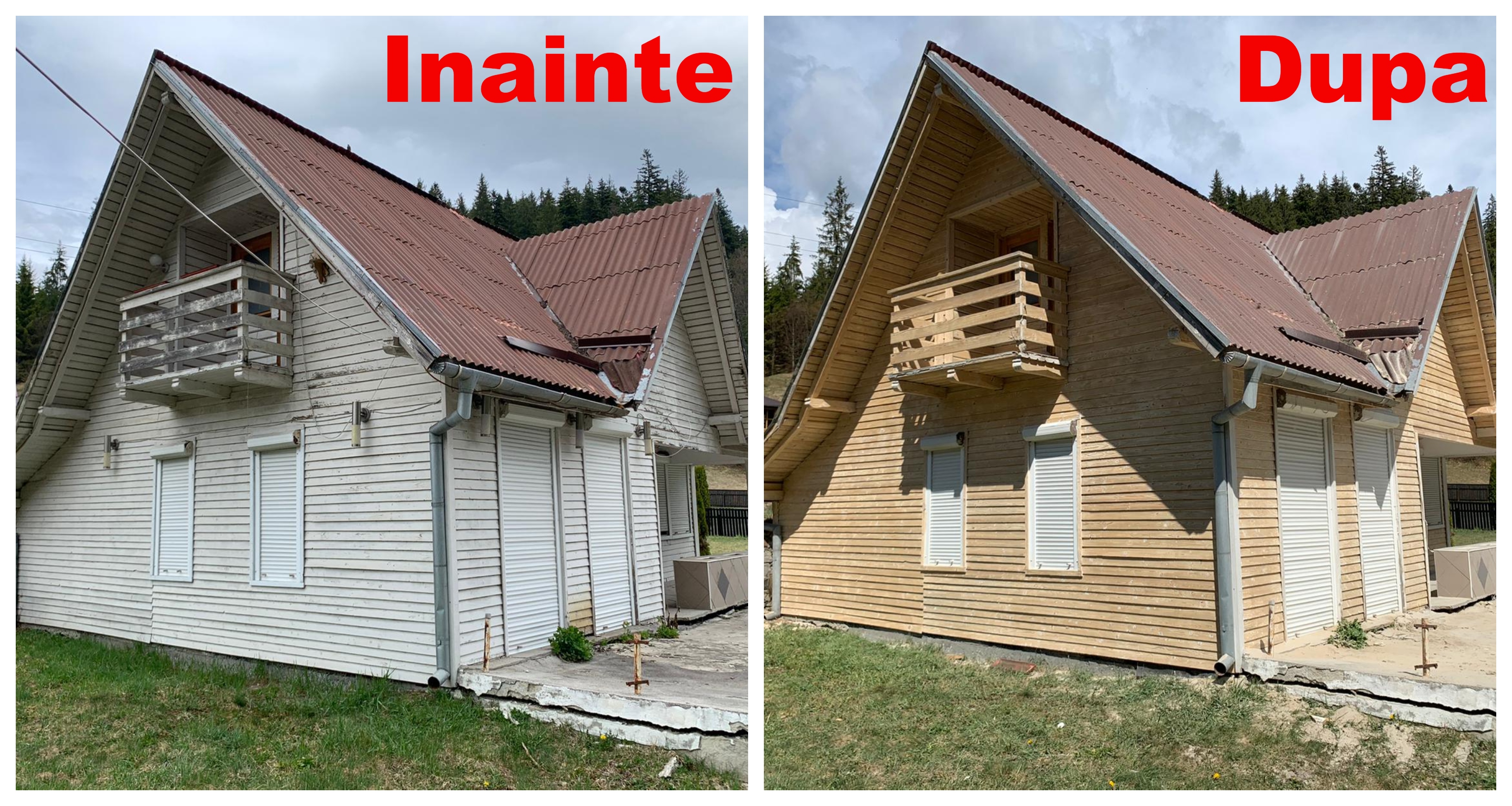 ProBlast restaturare reconditionare prin sablare, casa cabana din lemn 3