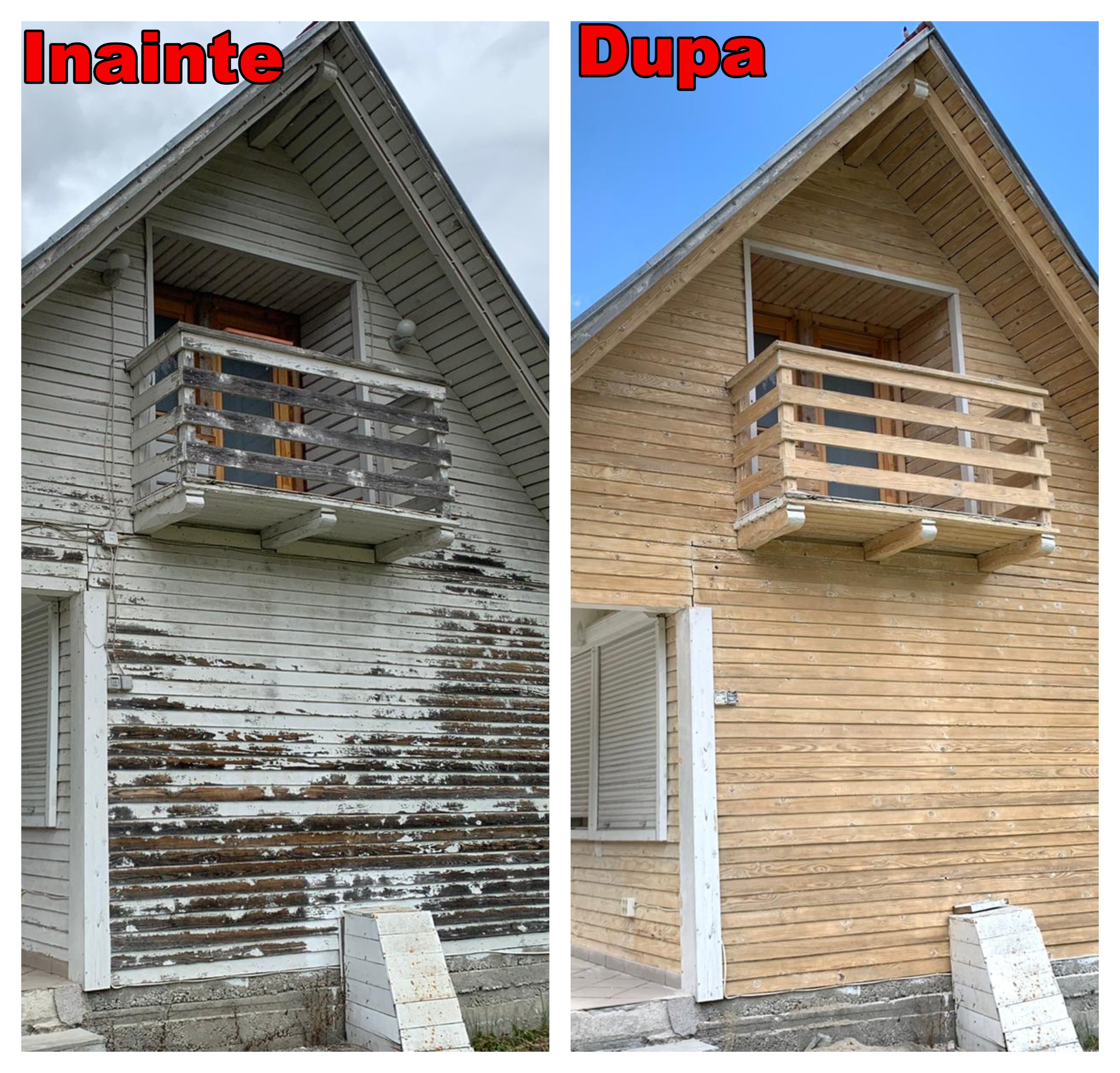 ProBlast restaturare reconditionare prin sablare, casa cabana din lemn 4